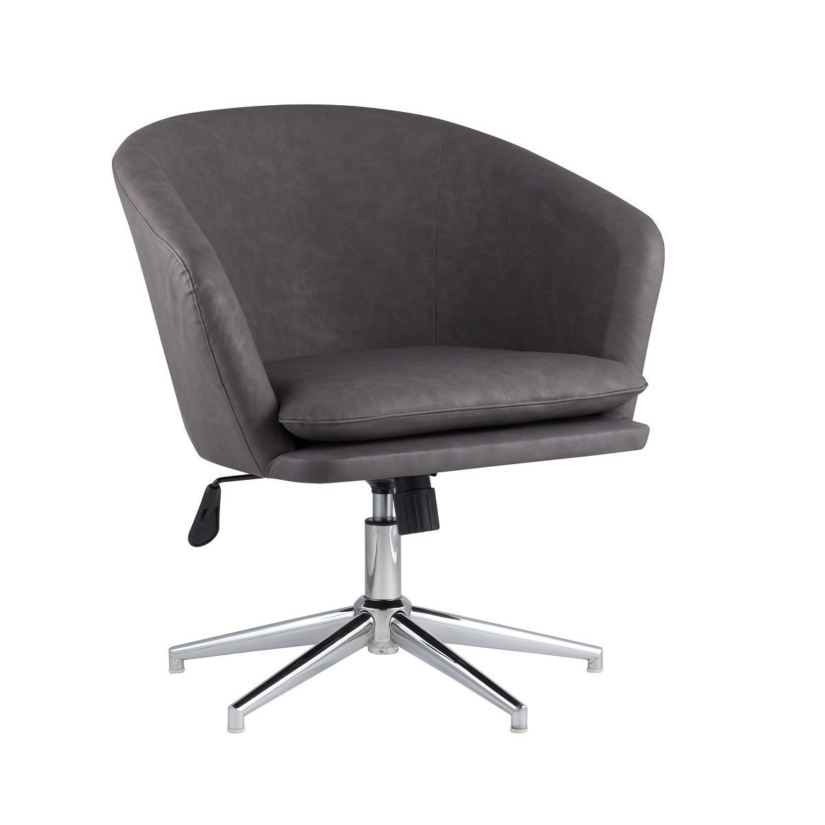 Поворотное кресло Stool Group Харис регулируемое ПУ серый HARRIS 15