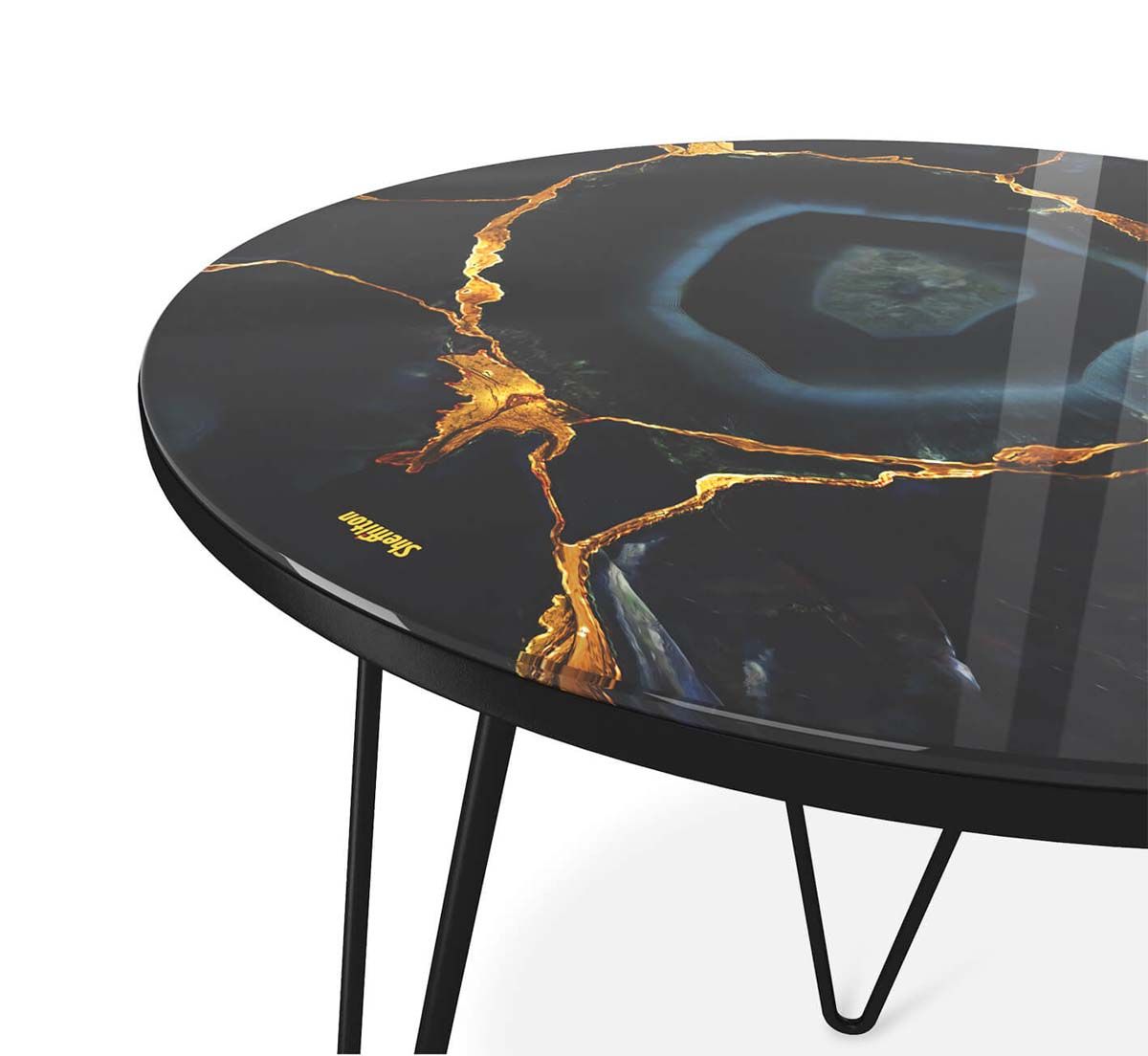 Журнальный стол Sheffilton SHT-CT27 титановый кварц/черный муар 4007482116 1