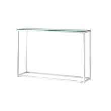 Консоль Stool Group ТАУН 115х30 прозрачное стекло сталь серебро ECST-022