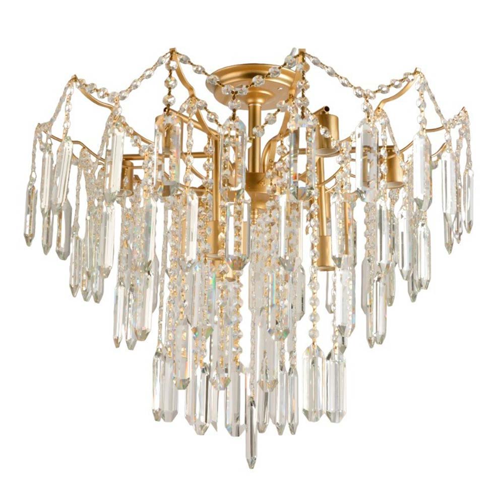 Потолочная люстра ЭкономСвет 15551/9CPGD+CL