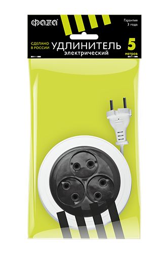 Удлинитель ФАZA 3гн 5м б/з УДРП-3-500 1