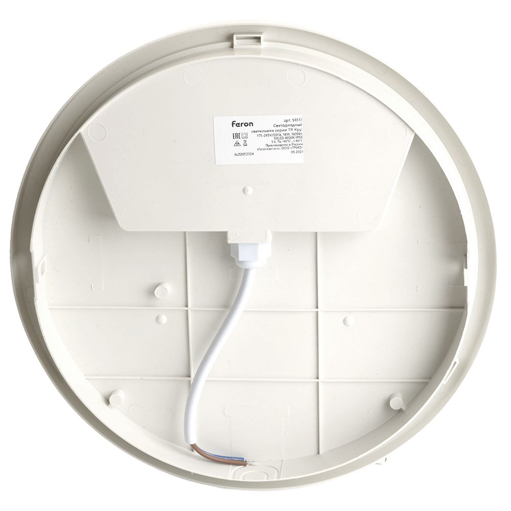 Потолочный светодиодный светильник Feron TR ЖКХ Круг 51513 2