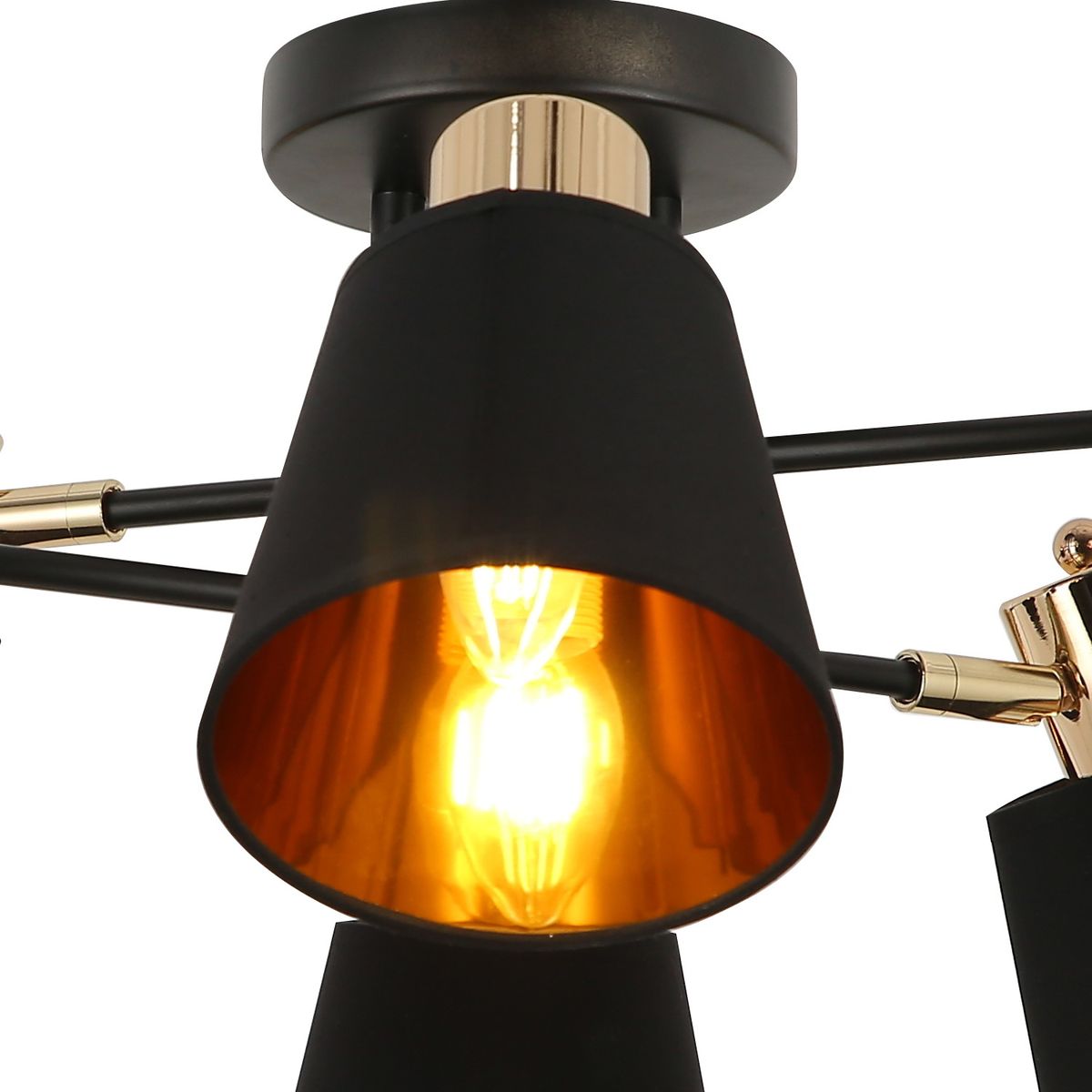 Потолочная люстра Illumico IL6116-6COU-79 BK GD 2