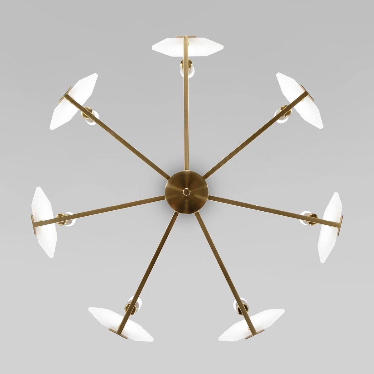 Потолочная люстра Eurosvet Marble 60158/7 латунь 3