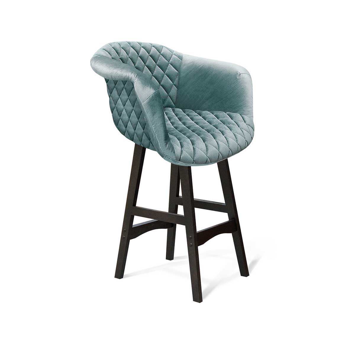 Полубарный стул Sheffilton SHT-ST31-C4/S65-1 Аквамарин/венге 3652852501