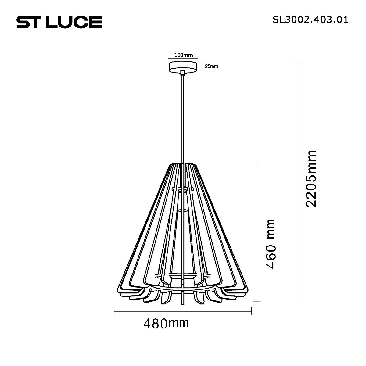 Подвесной светильник ST Luce Sentito SL3002.403.01 1