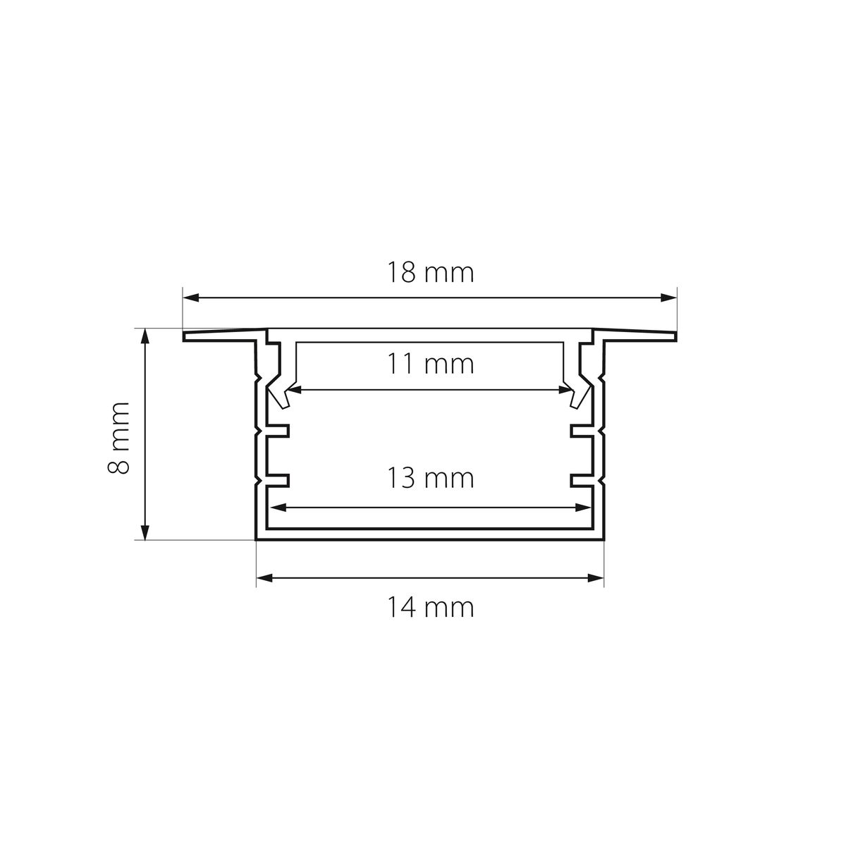 Встраиваемый профиль с рассеивателем Lightstar Profiled 419130 1