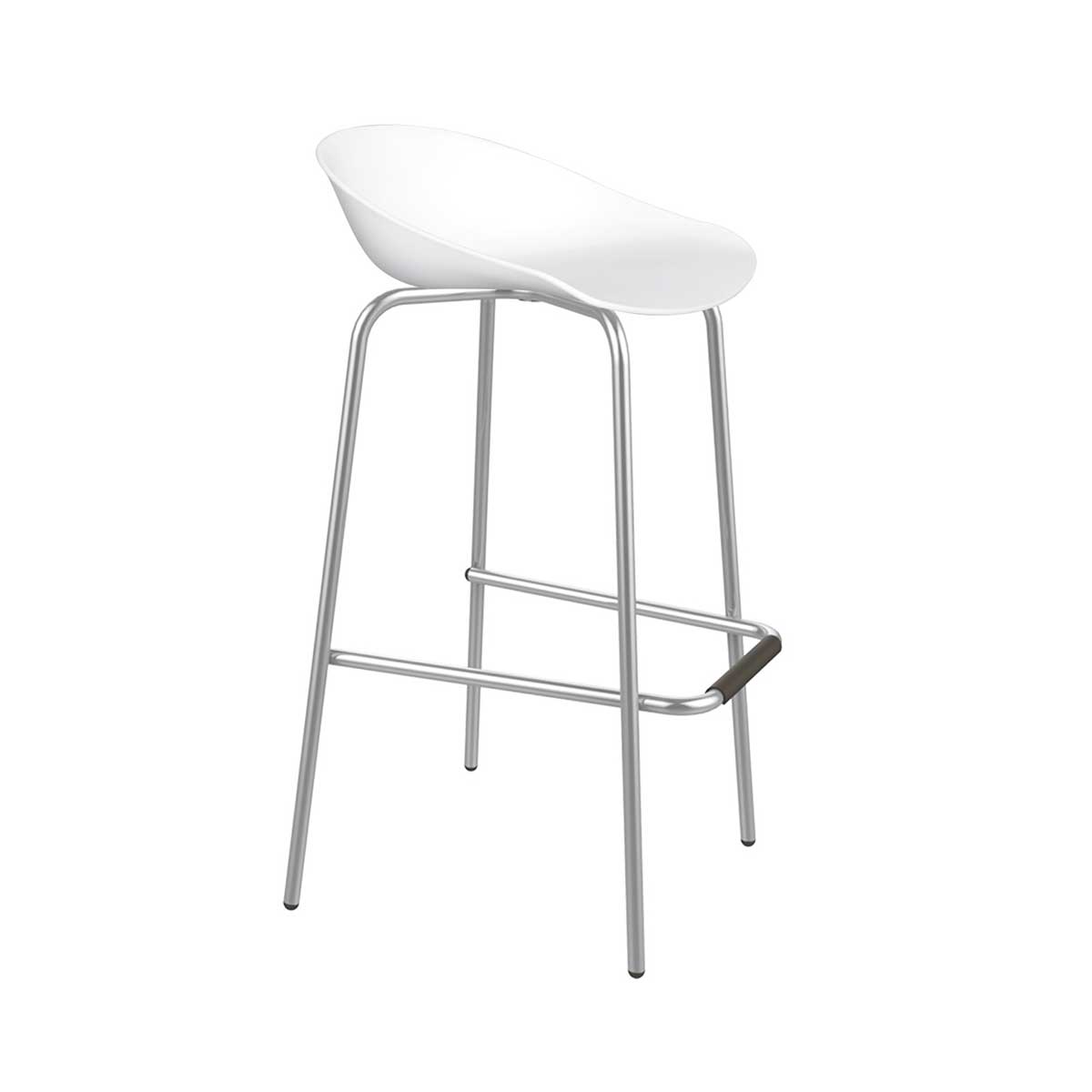 Барный стул Sheffilton SHT-ST19/S29 белый/хром лак 8030296505