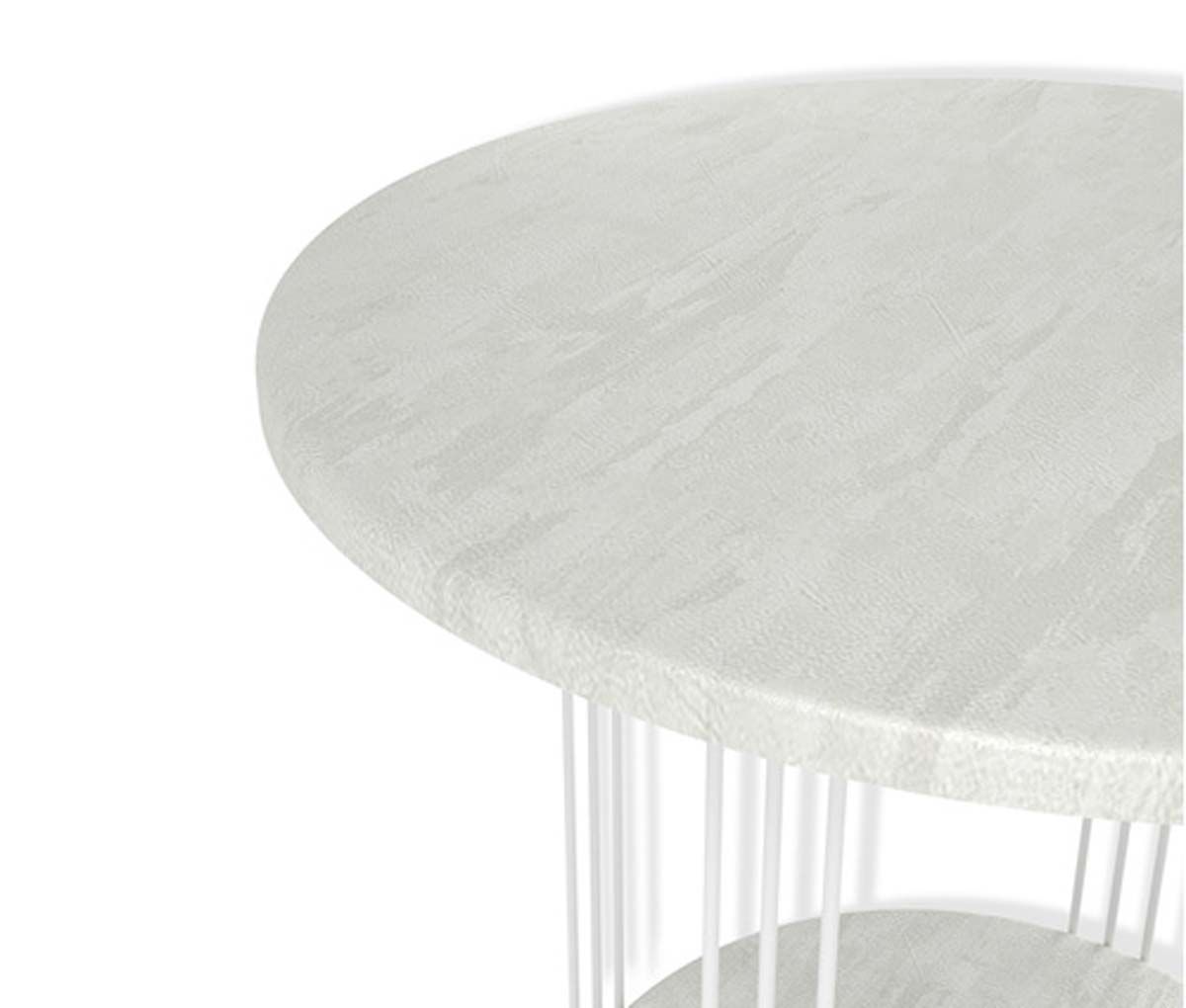 Кофейный стол Sheffilton SHT-CT32-1 белый муар/бетон лофт 6017387201 1