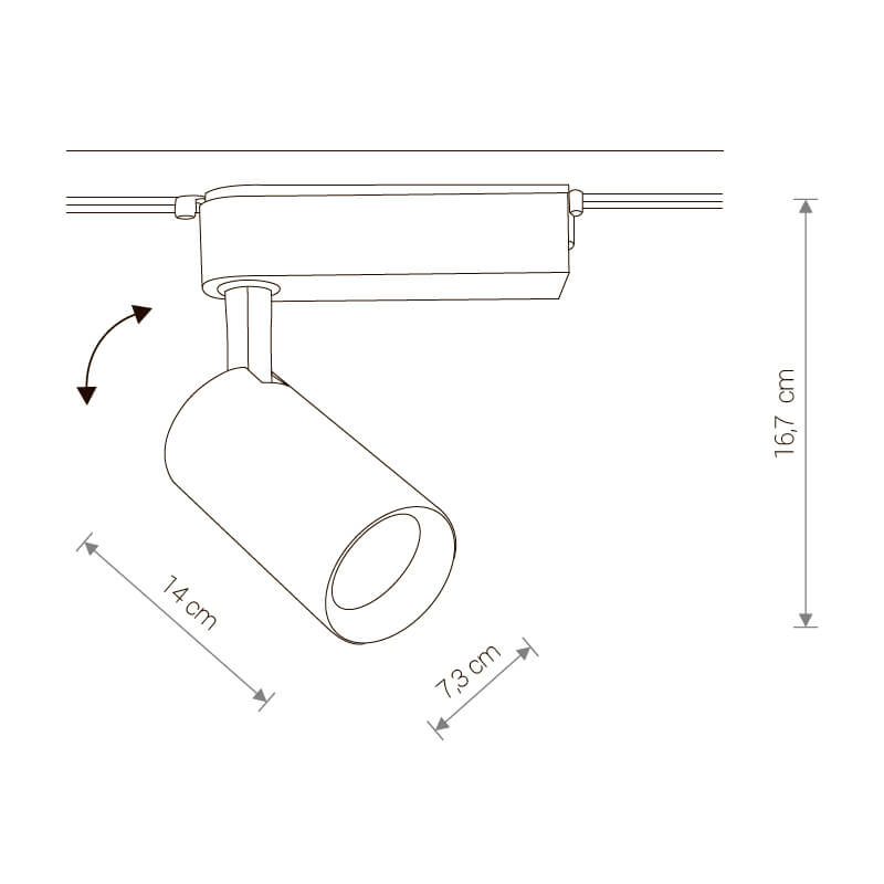 Трековый светодиодный светильник Nowodvorski Profile Iris 9009 1