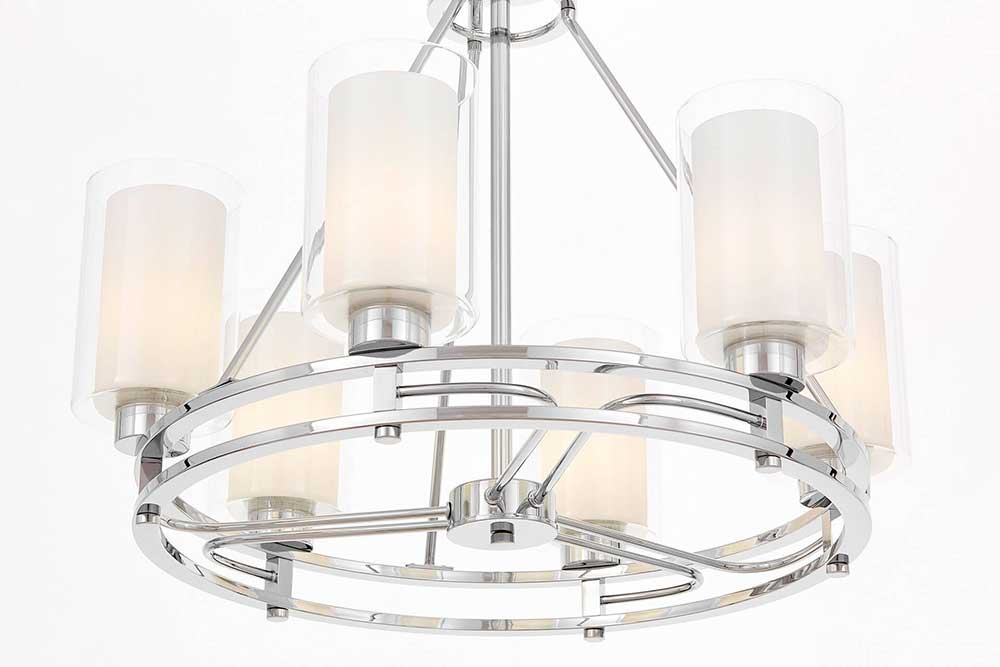 Подвесная люстра Lumina Deco Marietta LDP 8025-6 CHR+WT 4