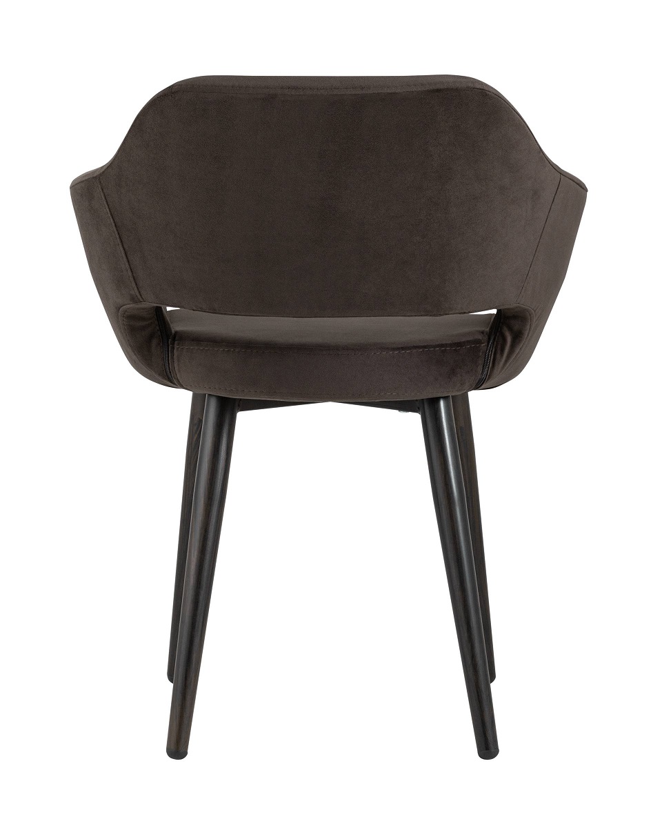 Кухонный стул с подлокотниками Stool Group Саймон велюр тёмно-коричневый fb-saimon-awd-vl-24 2
