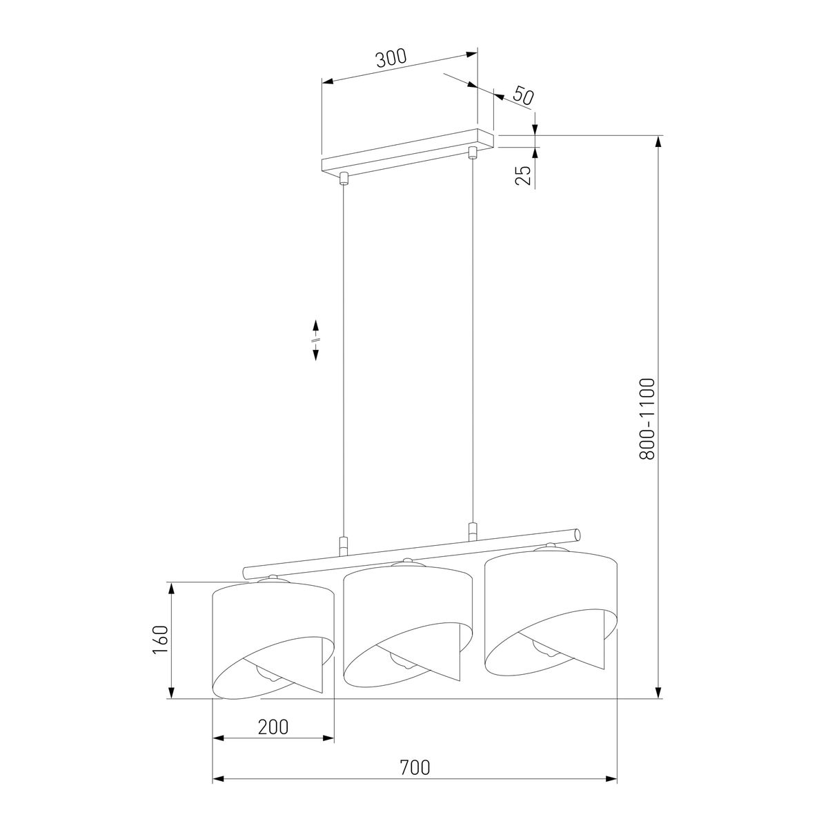 Подвесная люстра TK Lighting 4827 Marlon 1