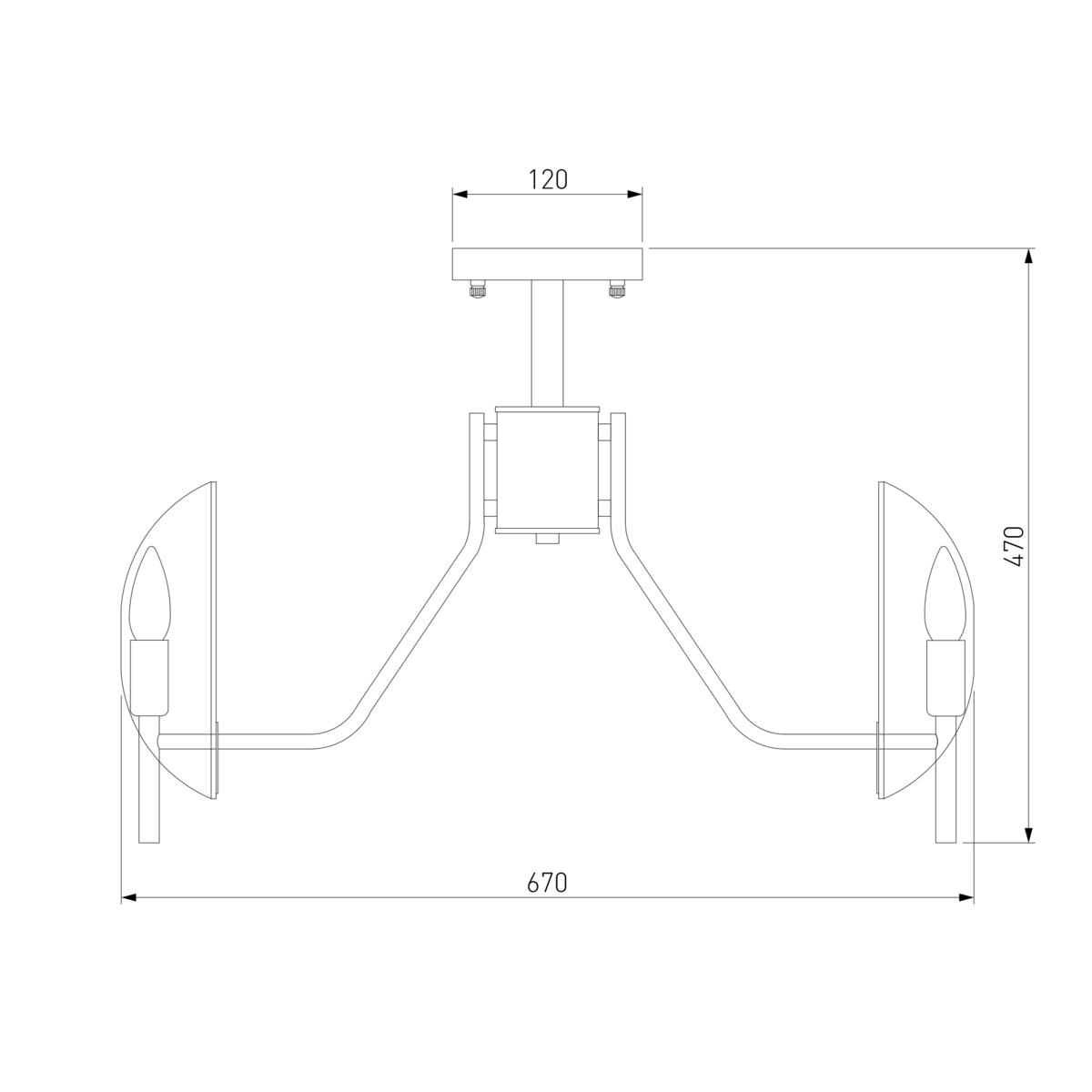 Потолочная люстра Eurosvet Rocco 60135/6 латунь 1