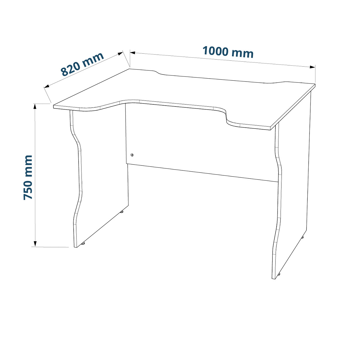 Письменный стол Шведский Стандарт VÄRDIG K2 S00579 2