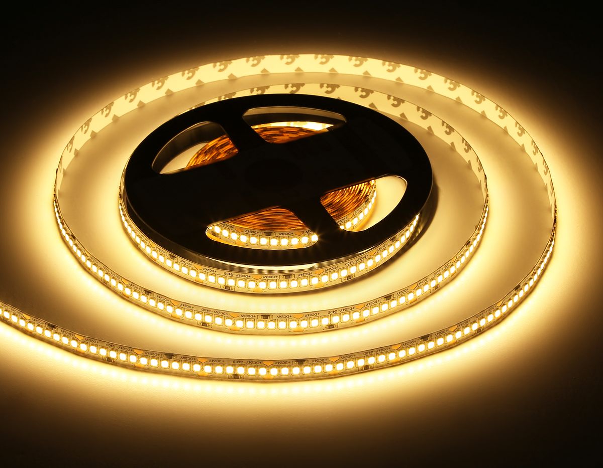 Светодиодная лента Ambrella Light 20W/m 240LED/m 2835SMD теплый белый 5M GS3401 5