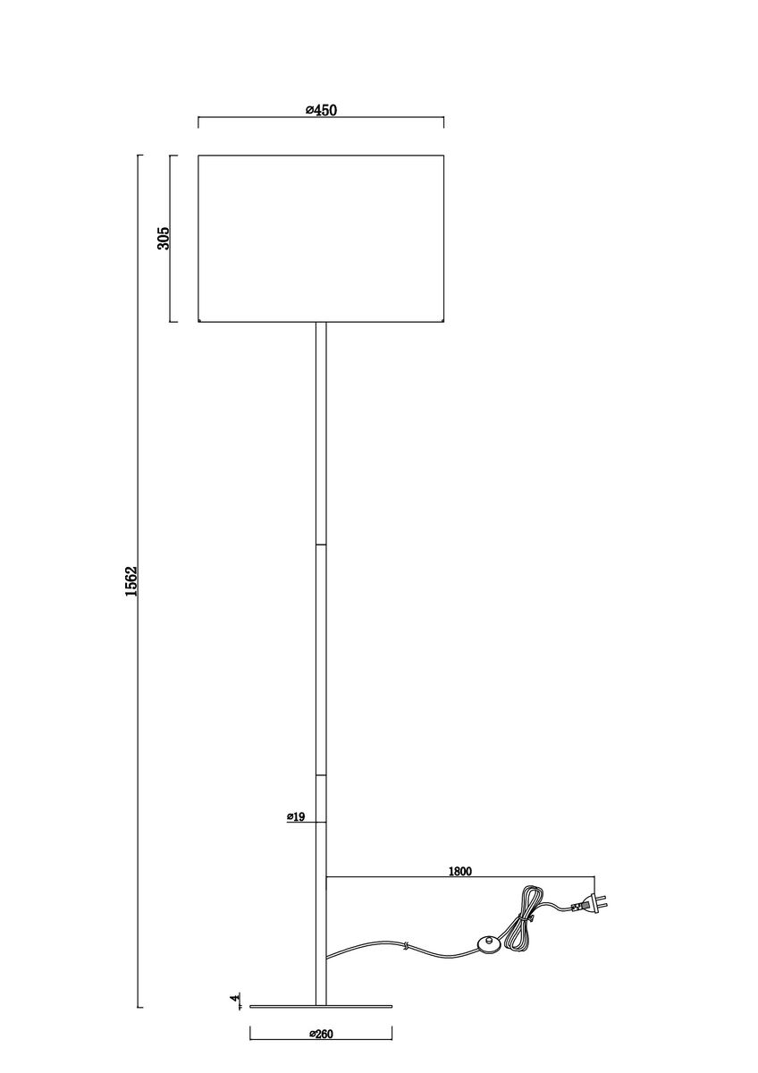 Торшер Moderli Gingko V11007-F 1
