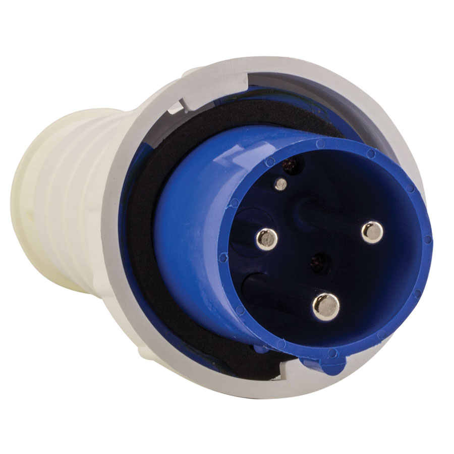 Вилка переносная 033 2Р+РЕ 63А 220В IP67 EKF PROxima ps-033-63-220