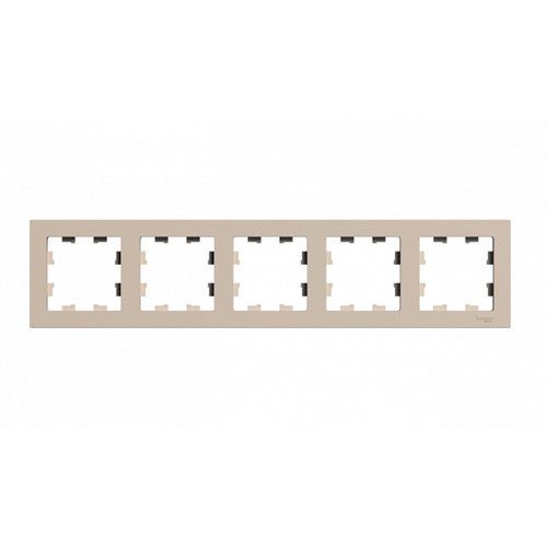 Рамка 5-постовая Schneider Electric AtlasDesign песочный ATN001205 изображение 2 Рамка 5-постовая Schneider Electric AtlasDesign песочный ATN001205 Фото № 2