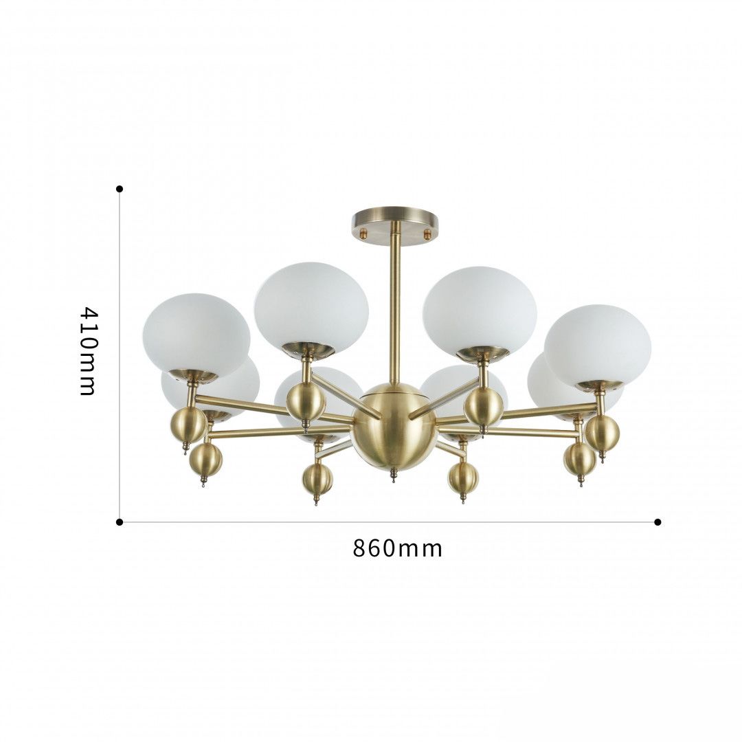 Потолочная люстра Arte Milano Neapolis70307 270307/8 GD 1