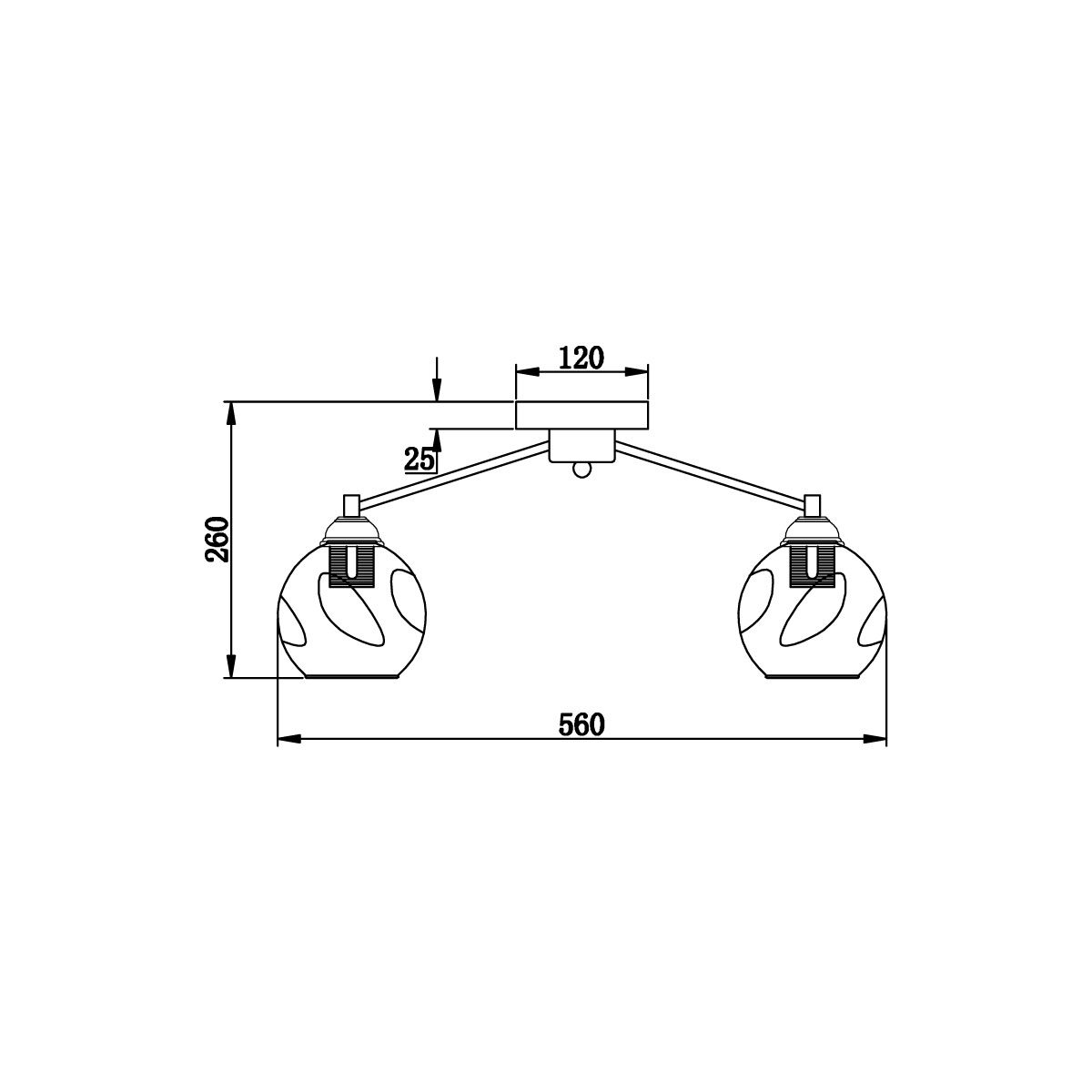 Потолочная люстра Vele Luce Furia VL1882L05 3