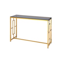 Консоль Stool Group БРУКЛИН 120х40 стекло smoke сталь золото ECST-013-TG-SK (120x40)