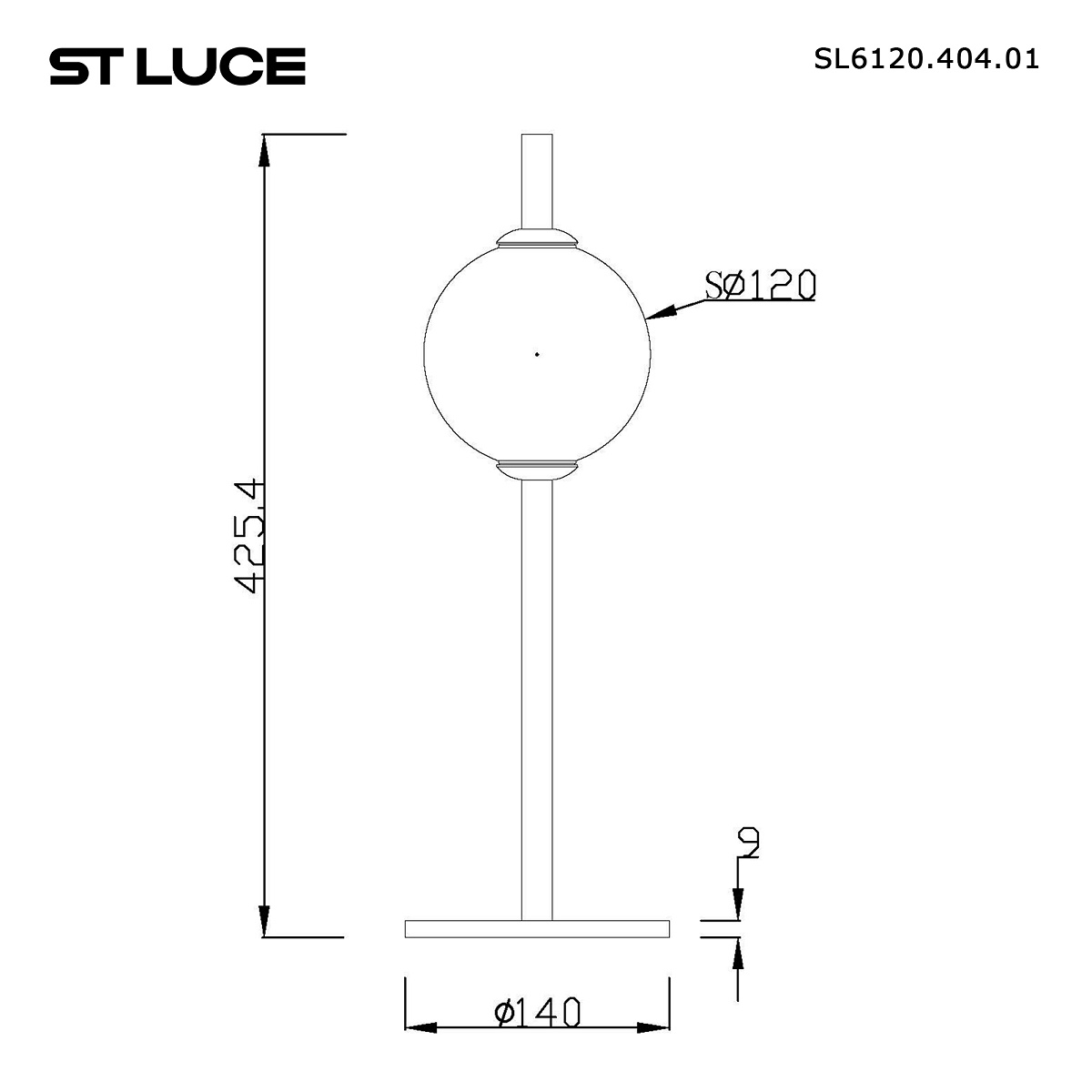 Настольная лампа ST Luce Peek SL6120.404.01 1