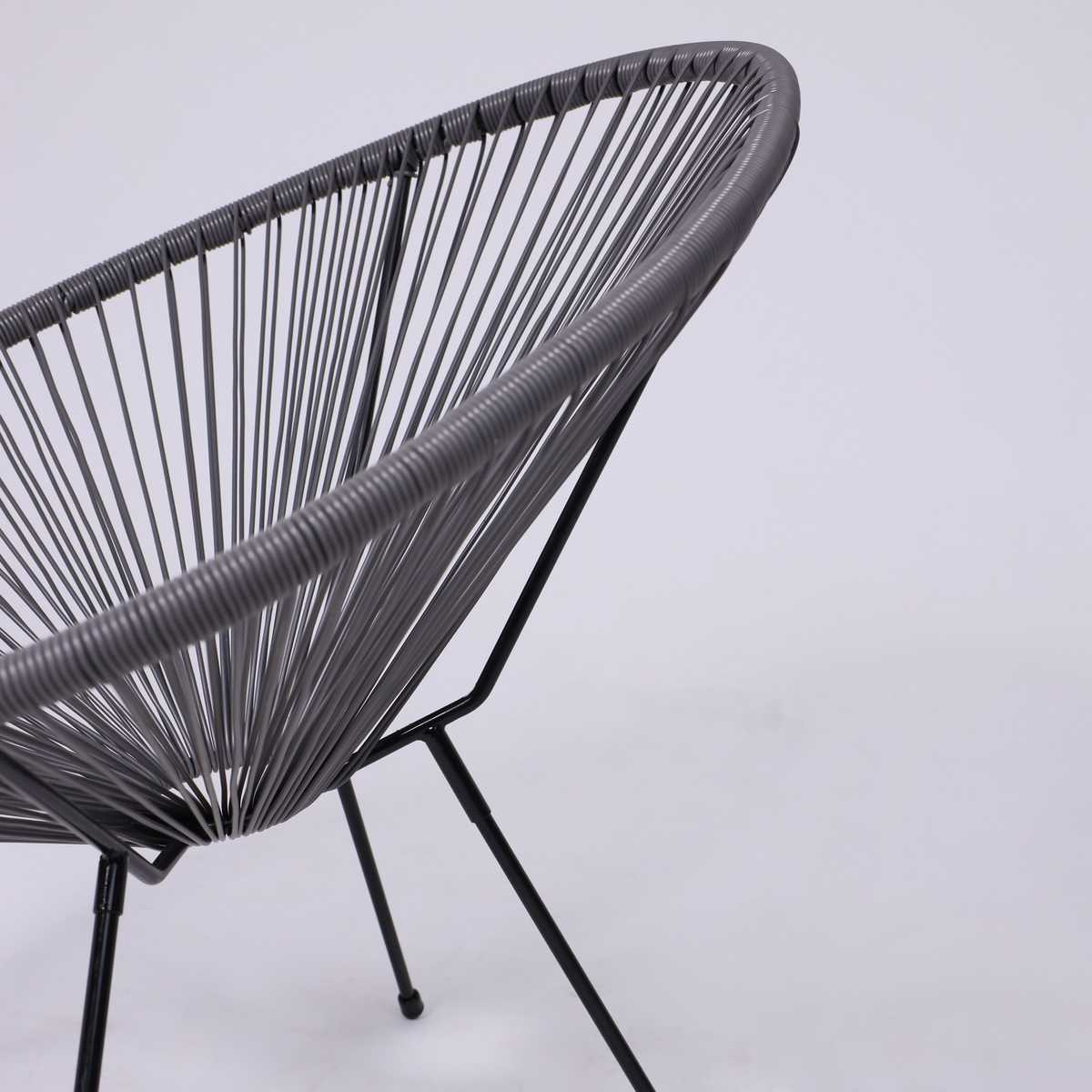 Садовое кресло AksHome Rimini иск. ротанг, серый 95475 5