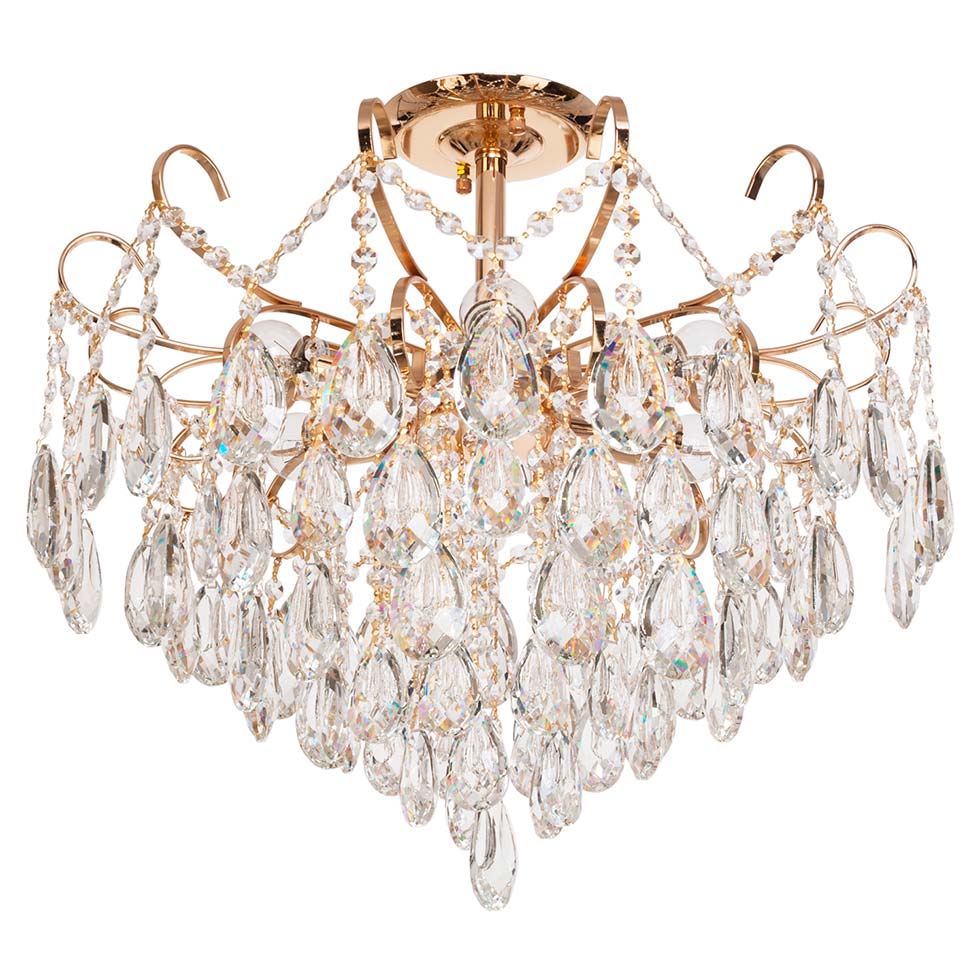 Потолочная люстра ЭкономСвет 15506/6FGD WT