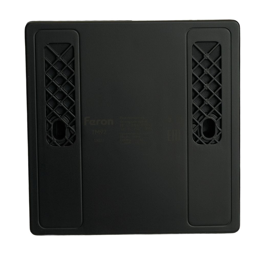 Выключатель двухклавишный беспроводной Feron Smart черный TM92 51027 4