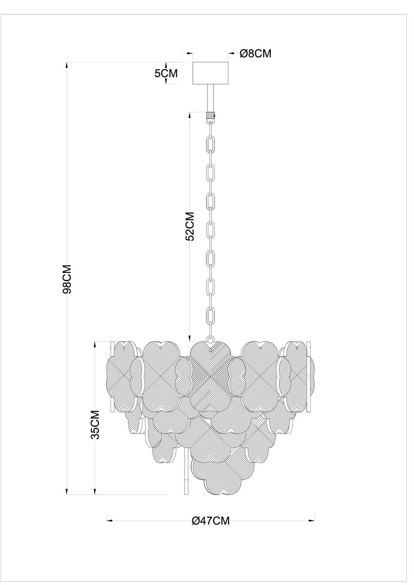 Подвесная люстра Arte Lamp Mallika A4077LM-6GO 1