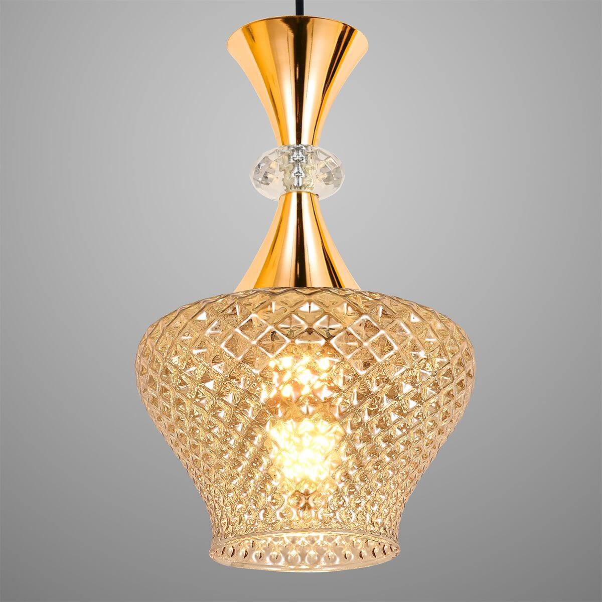 Подвесная люстра Reluce 09004-0.9-05 Amber 1