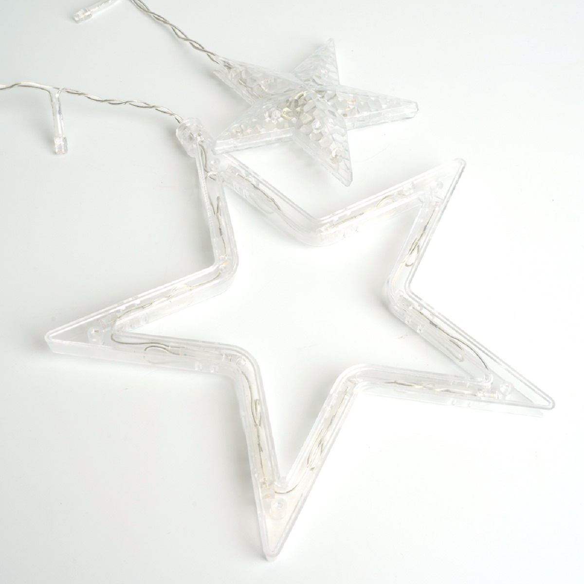 Светодиодная гирлянда Feron Бахрома Звезды 230V 2700K теплый белый статичная CL29 48613 3