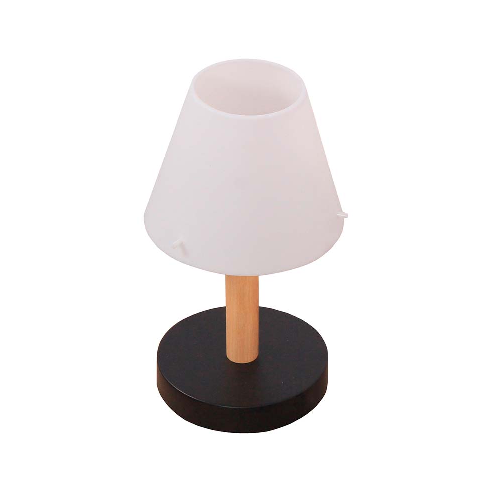 Настольная лампа ЭкономСвет 10013/1T BK WT