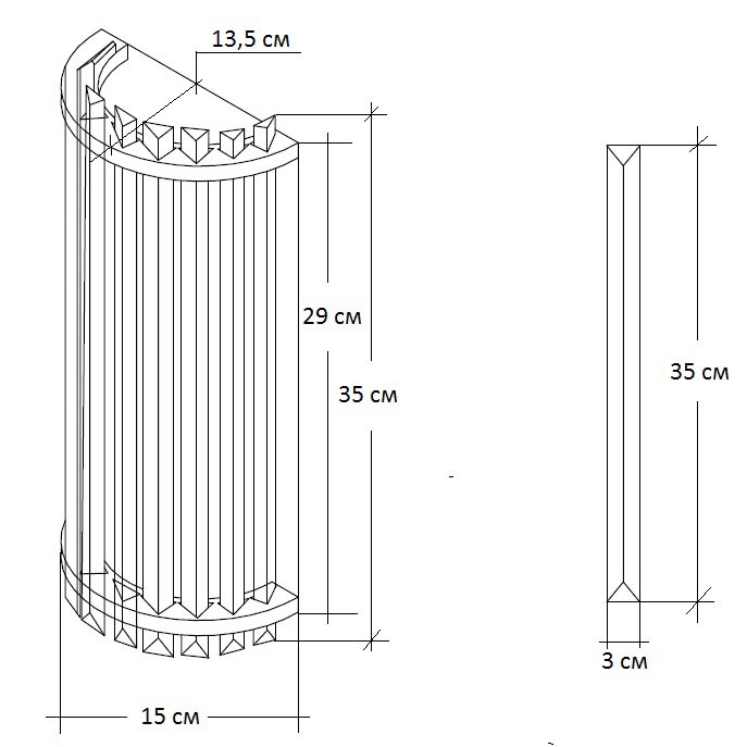 Настенный светильник Garda Decor 62GDW-D007K5B/350CH 1