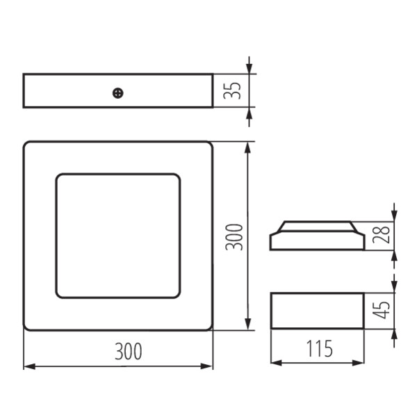 Потолочный светодиодный светильник Kanlux Kanti 33557 изображение 2 Потолочный светодиодный светильник Kanlux Kanti 33557 Фото № 2