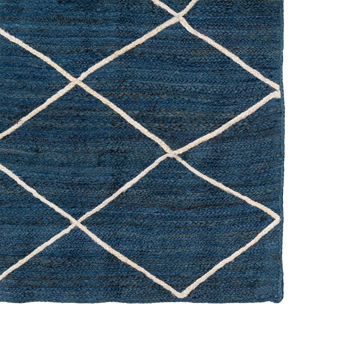 Ковер Tkano из джута темно-синего цвета с геометрическим рисунком из коллекции Ethnic, 200x300 см TK21-DR0014 3