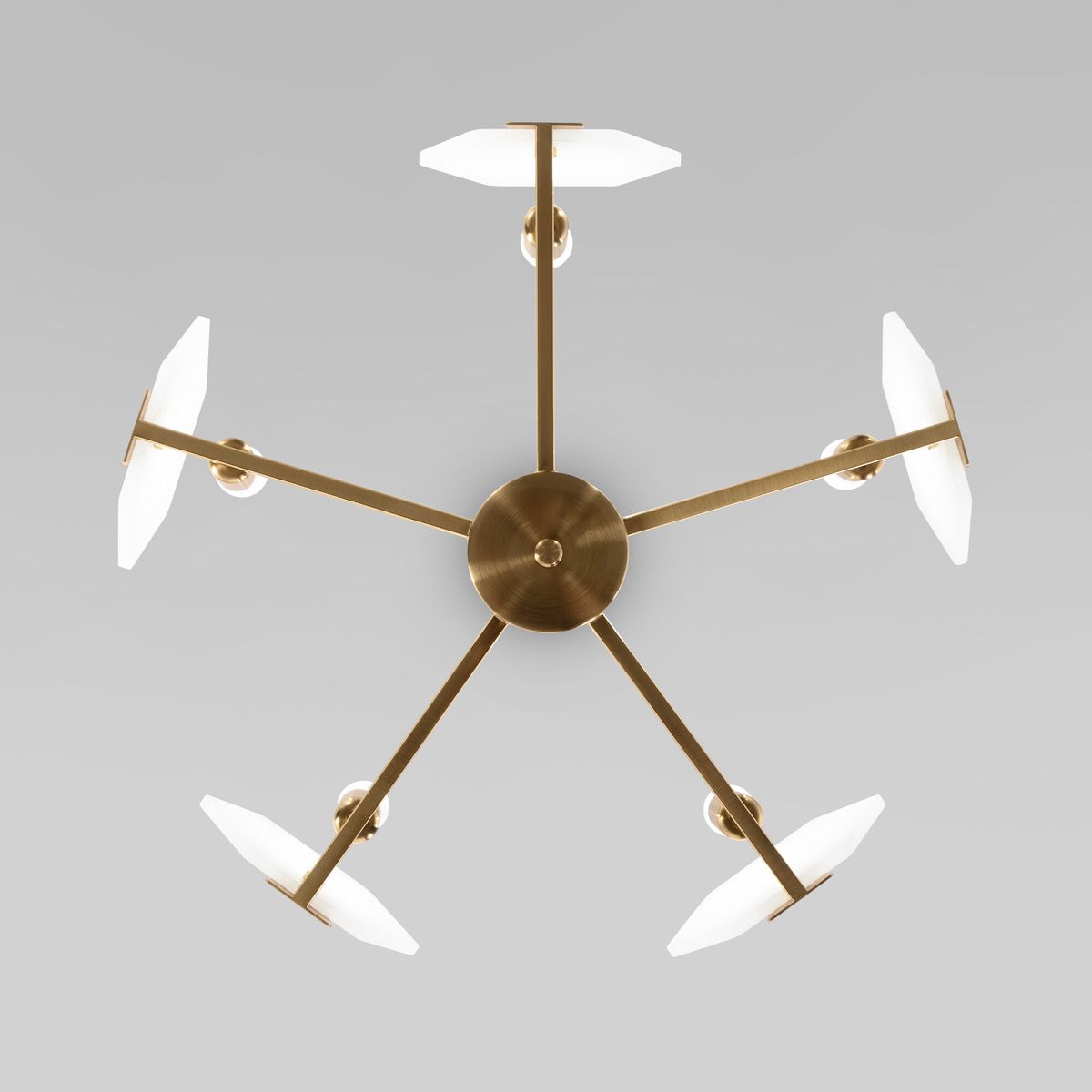 Потолочная люстра Eurosvet Marble 60158/5 латунь 3