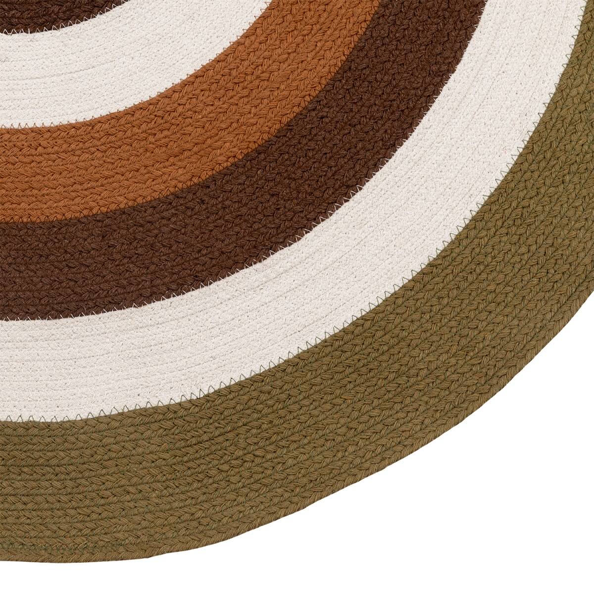 Ковер Tkano из хлопка Target коричневого цвета из коллекции Ethnic, Ø120 см TK22-DR0031 4