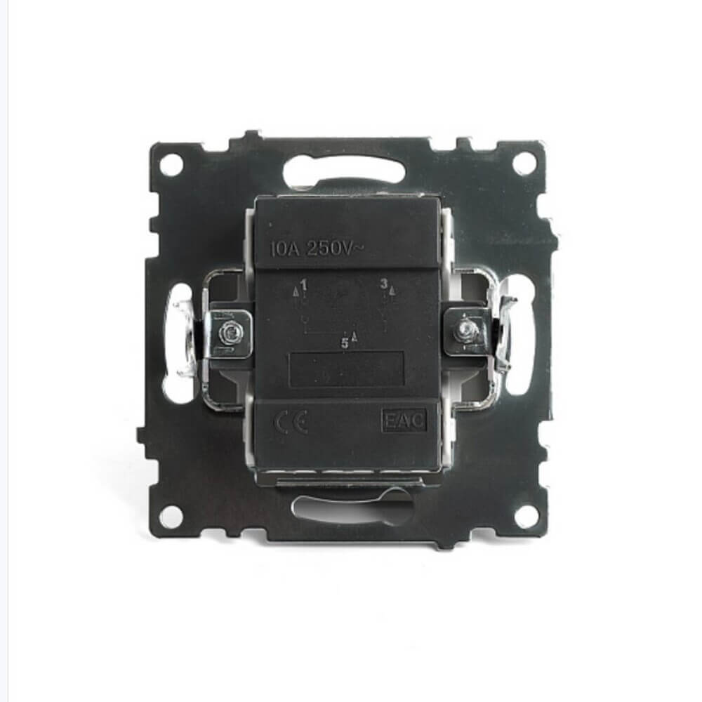 Выключатель двухклавишный Stekker Катрин с подсветкой золото GLS10-7102-08 49217 3