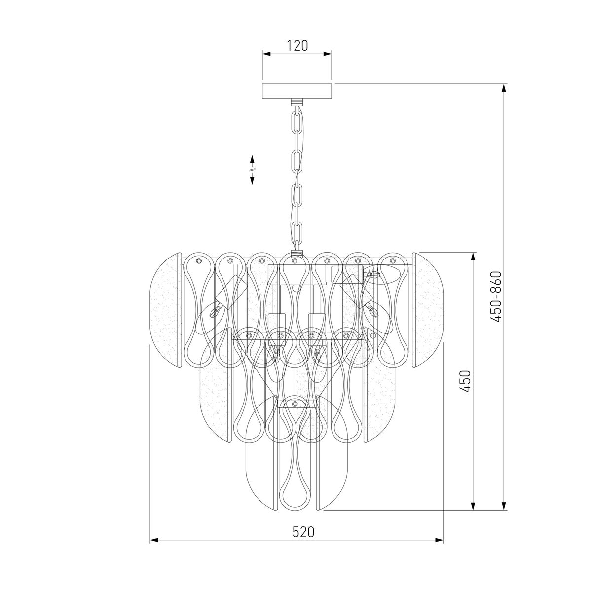 Подвесная люстра Bogates Callas 365/12 1