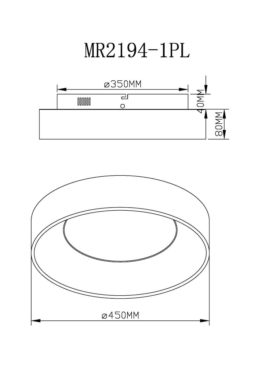 Потолочный светодиодный светильник MyFar Shannon MR2194-1PL 1