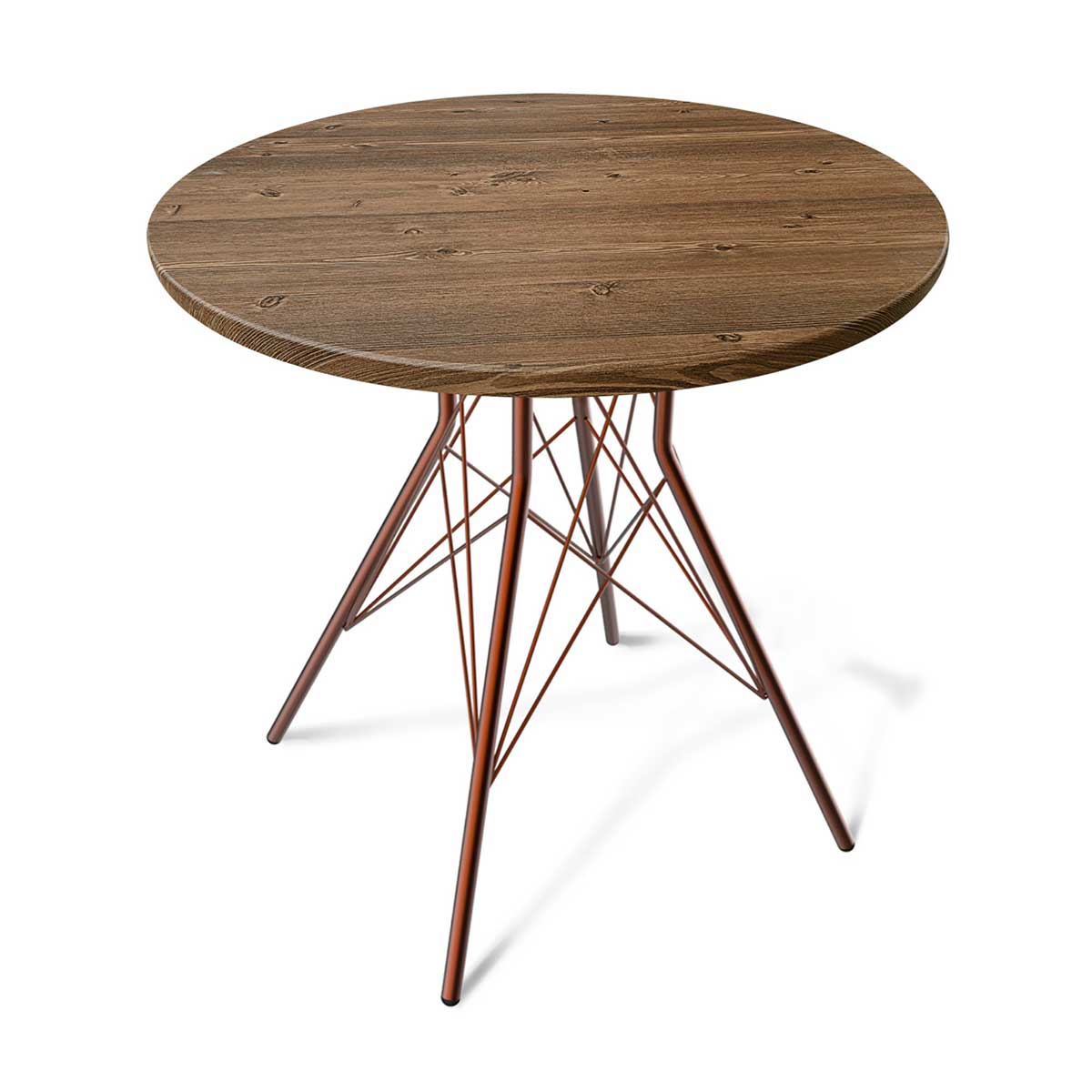 Кухонный стол Sheffilton SHT-TU2-1/70 МДФ медный/орех светлый 6691686901