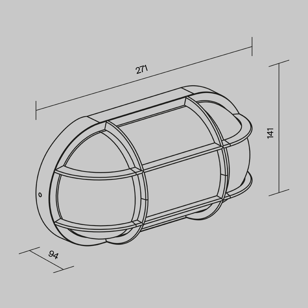 Уличный настенный светильник Maytoni Candle O449WL-01GF1 1