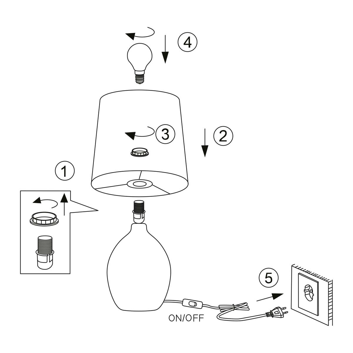 Настольная лампа Rivoli Chimera 7072-501 Б0057273 1