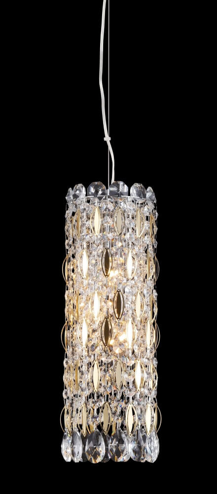 Подвесной светильник Crystal Lux Lirica SP3 Chrome/Gold-Transparent 1