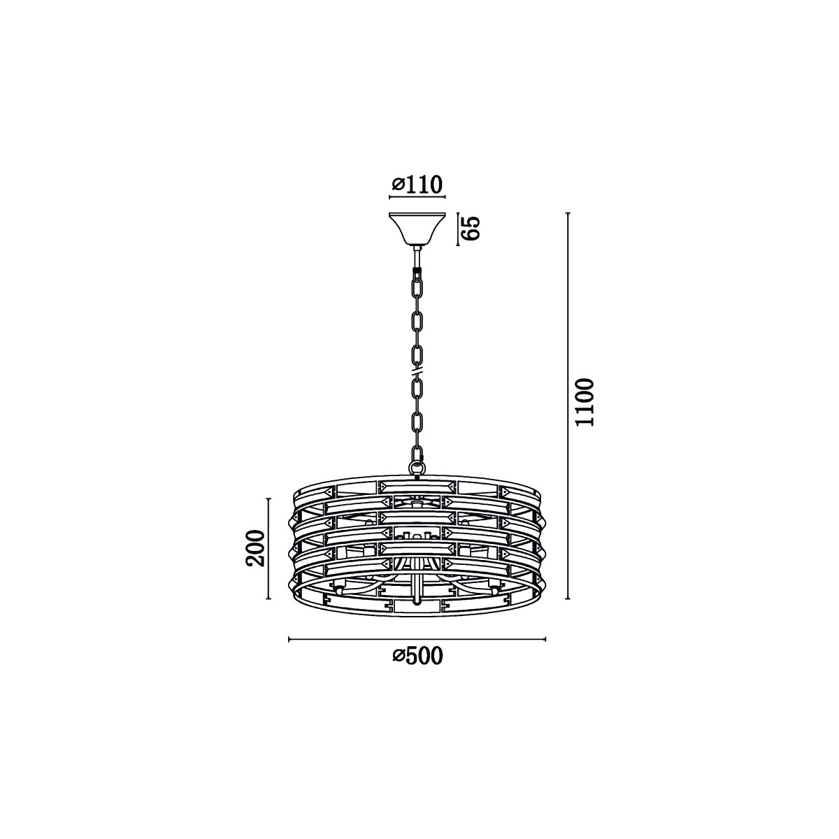 Подвесная люстра Vele Luce Brianna VL3083P05 4