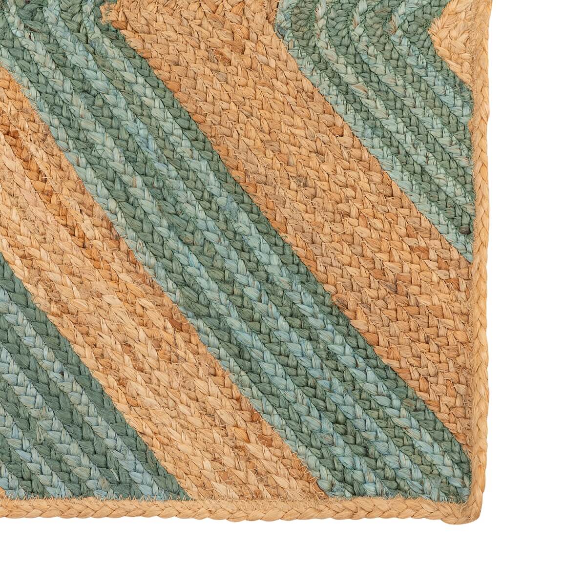 Ковер Tkano из джута с вставками зеленого цвета из коллекции Ethnic, 70х160 см TK22-DR0019 3