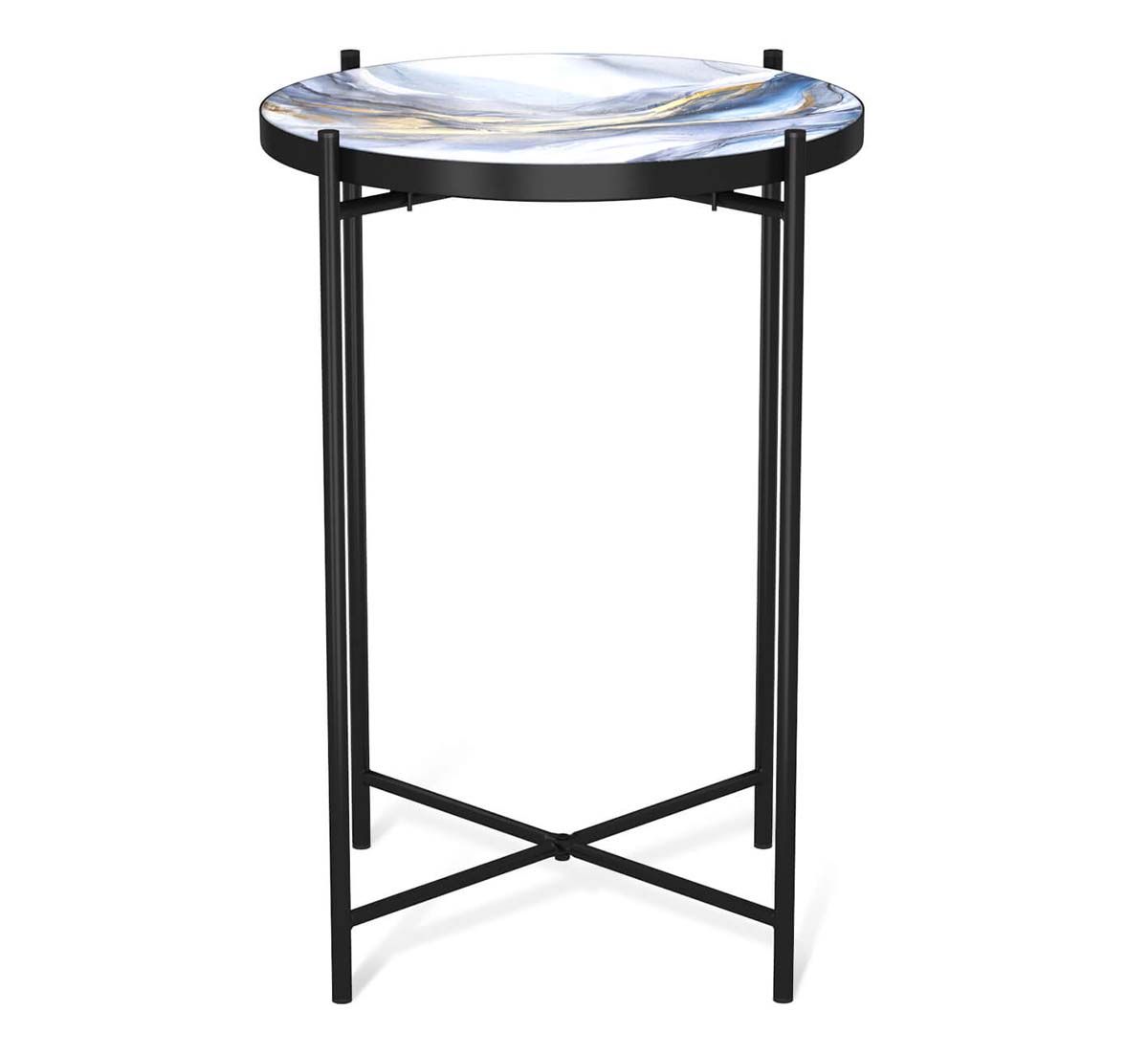 Журнальный стол Sheffilton SHT-CT8-3 млечный путь/черный муар 5093730108 1