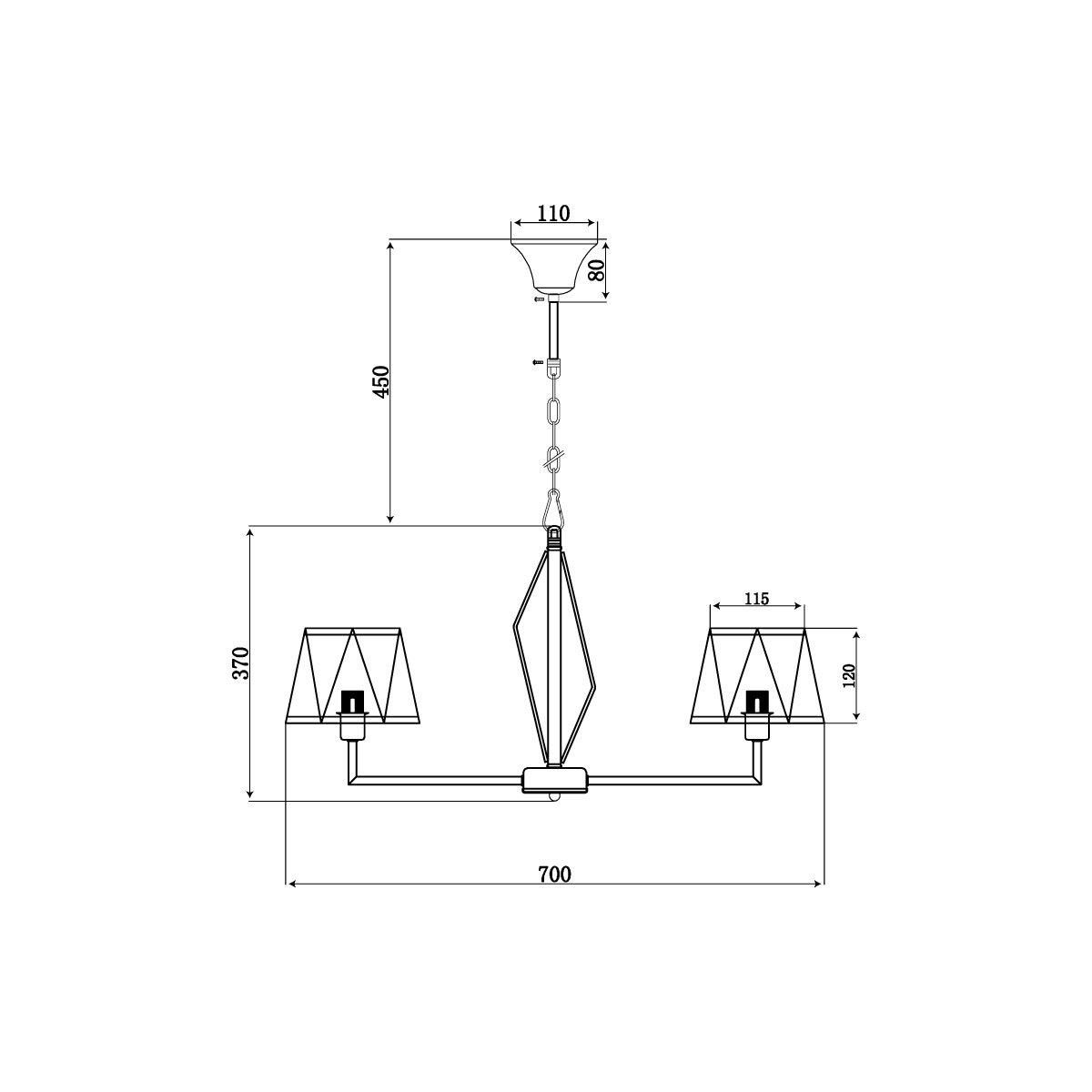 Подвесная люстра Vele Luce Si VL2191L06 4